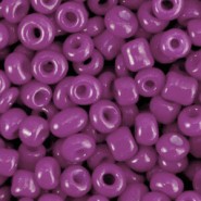 Glas rocailles kralen 6/0 (4mm) Summer plum purple